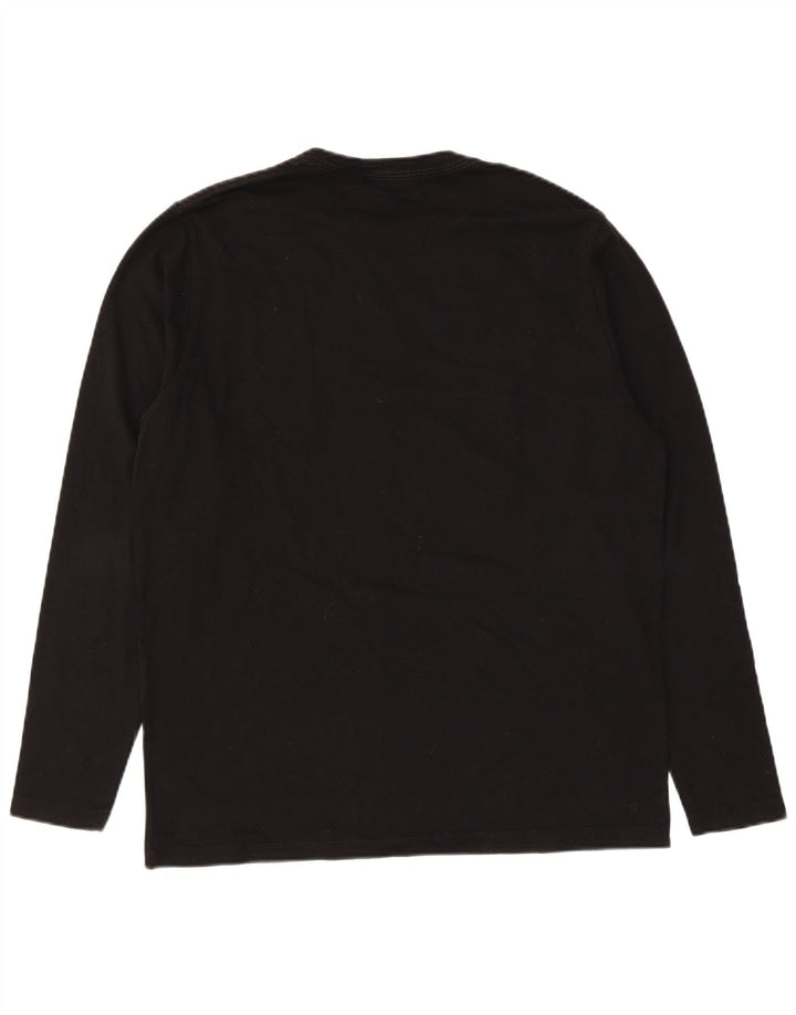 PEPE Jeans Mens Regular Graphic Top Manga Larga Grande Negro