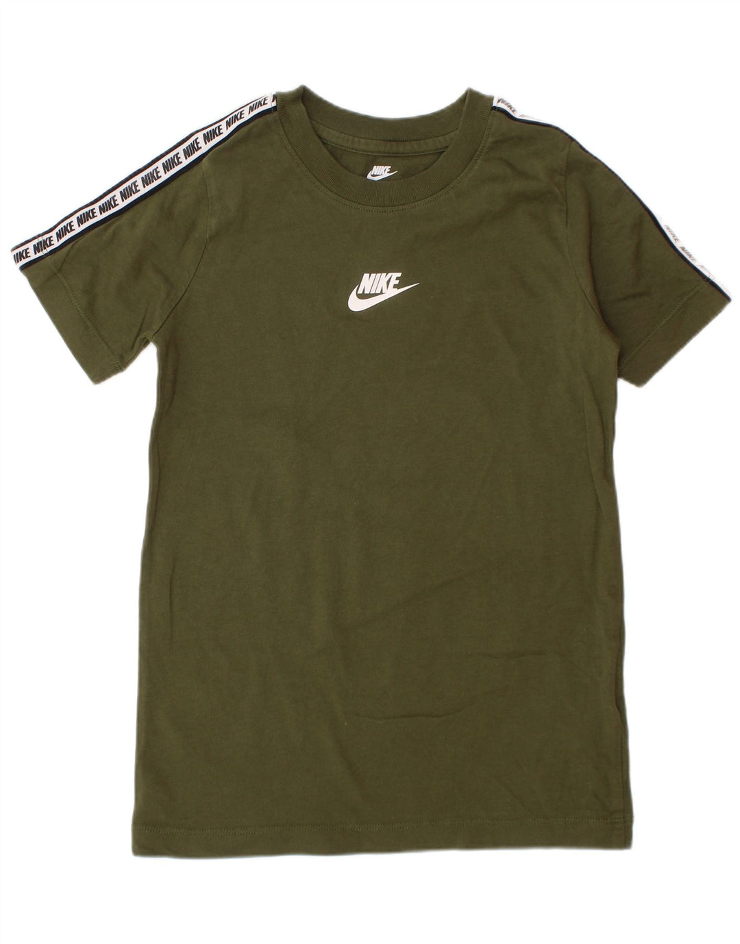 NIKE Camiseta gráfica para niños 6-7 años XS Caqui Colorblock Algodón