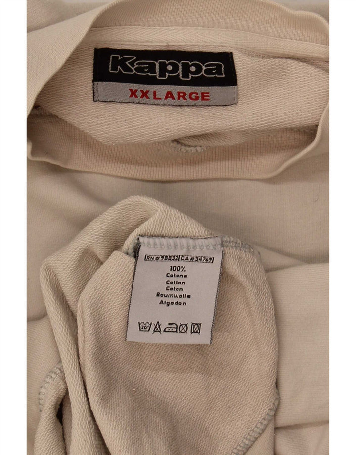 Kappa Hombre Sudadera Jumper 2XL Beige Algodón