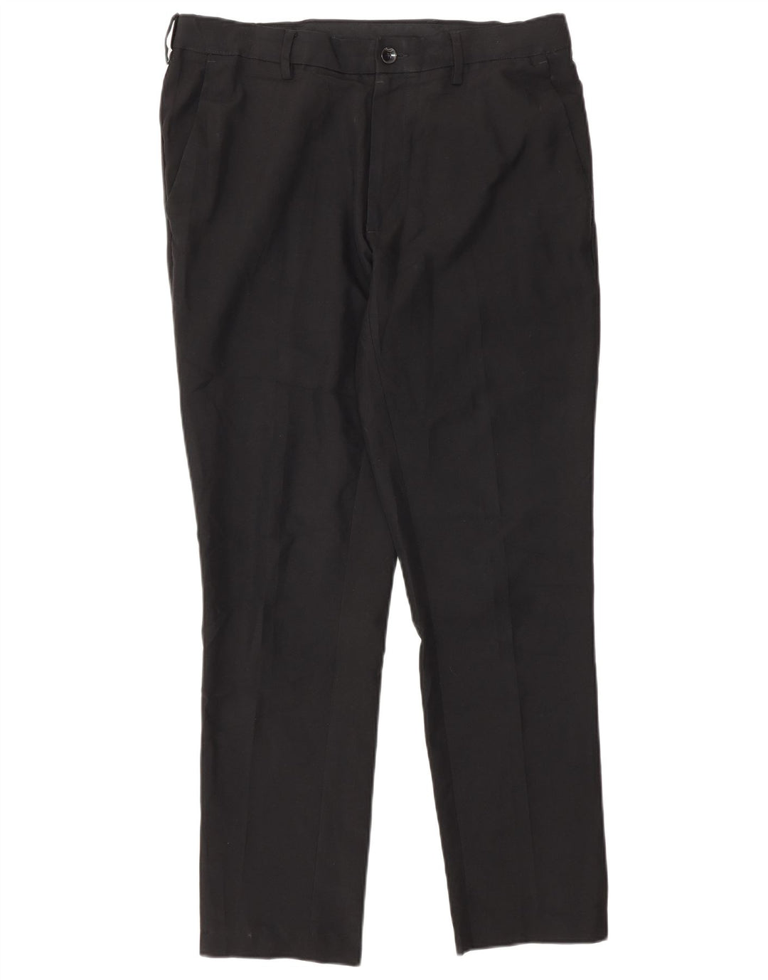 Marks & Spencer Pantalones chinos ajustados para hombre W32 L29 Poliéster negro