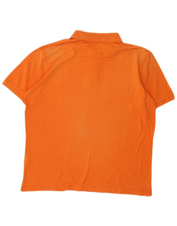 CARRERA Mens Polo Shirt Large Orange Cotton