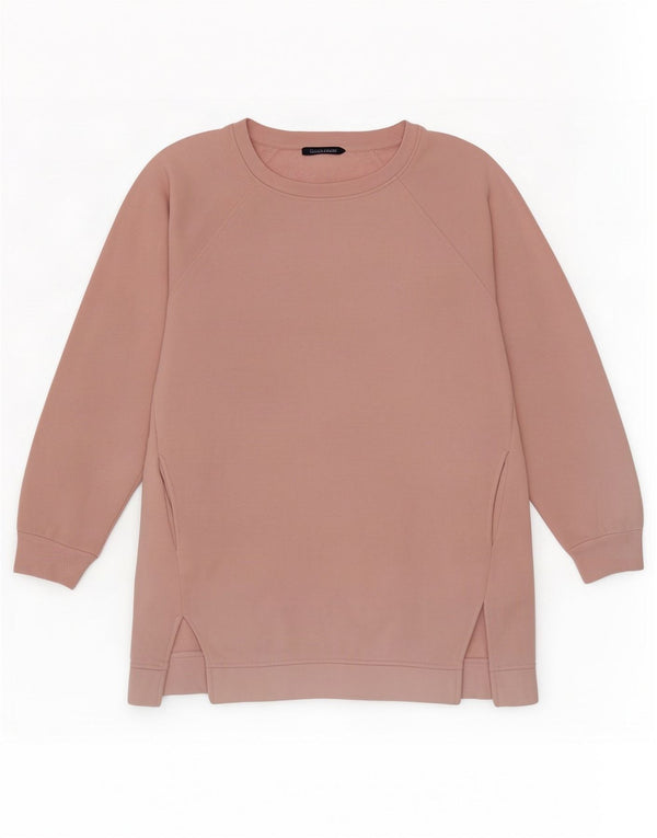 Marks & Spencer - Sudadera para mujer, talla 40, talla grande, algodón rosa