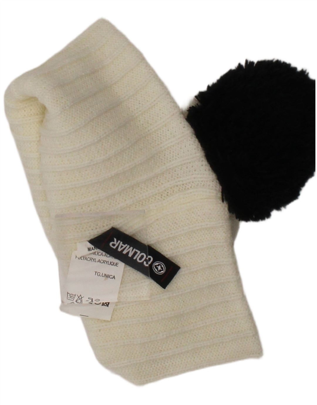 Colmar Gorro de punto para mujer, talla única, acrílico blanco roto, invierno