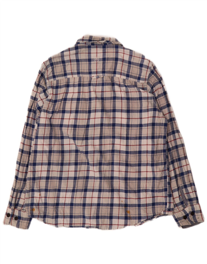 Camisa de franela para hombre de Fat Face de algodón con cuadros azules grandes