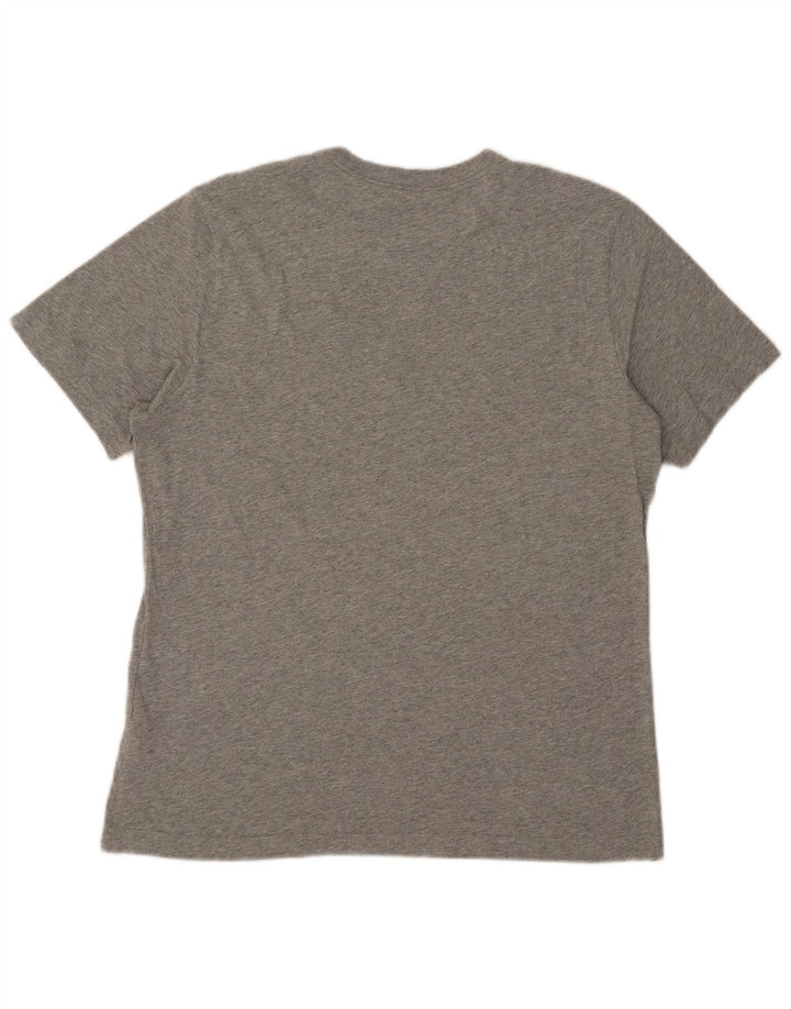 Nike - Camiseta gráfica para hombre, parte superior de algodón gris medio