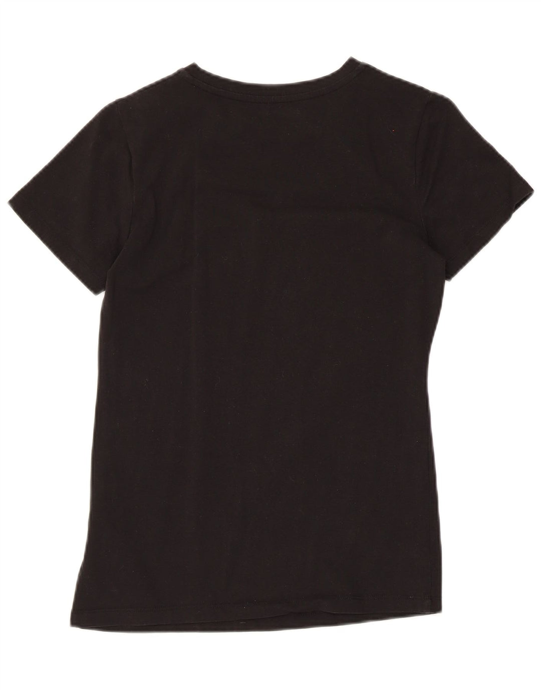 CALVIN KLEIN JEANS Camiseta gráfica para mujer Top UK 6 XS Algodón negro