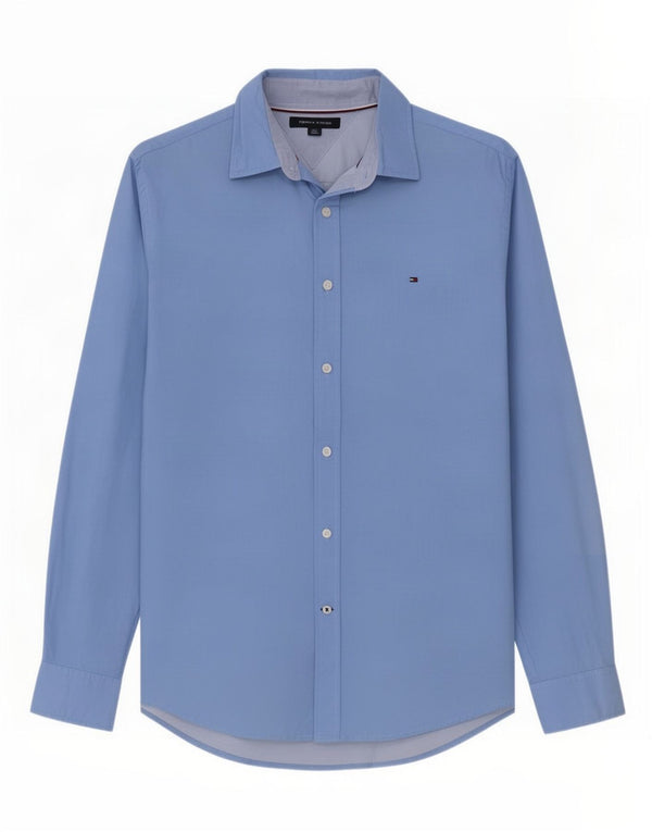 Camisa Tommy Hilfiger Hombre Grande Azul Algodón