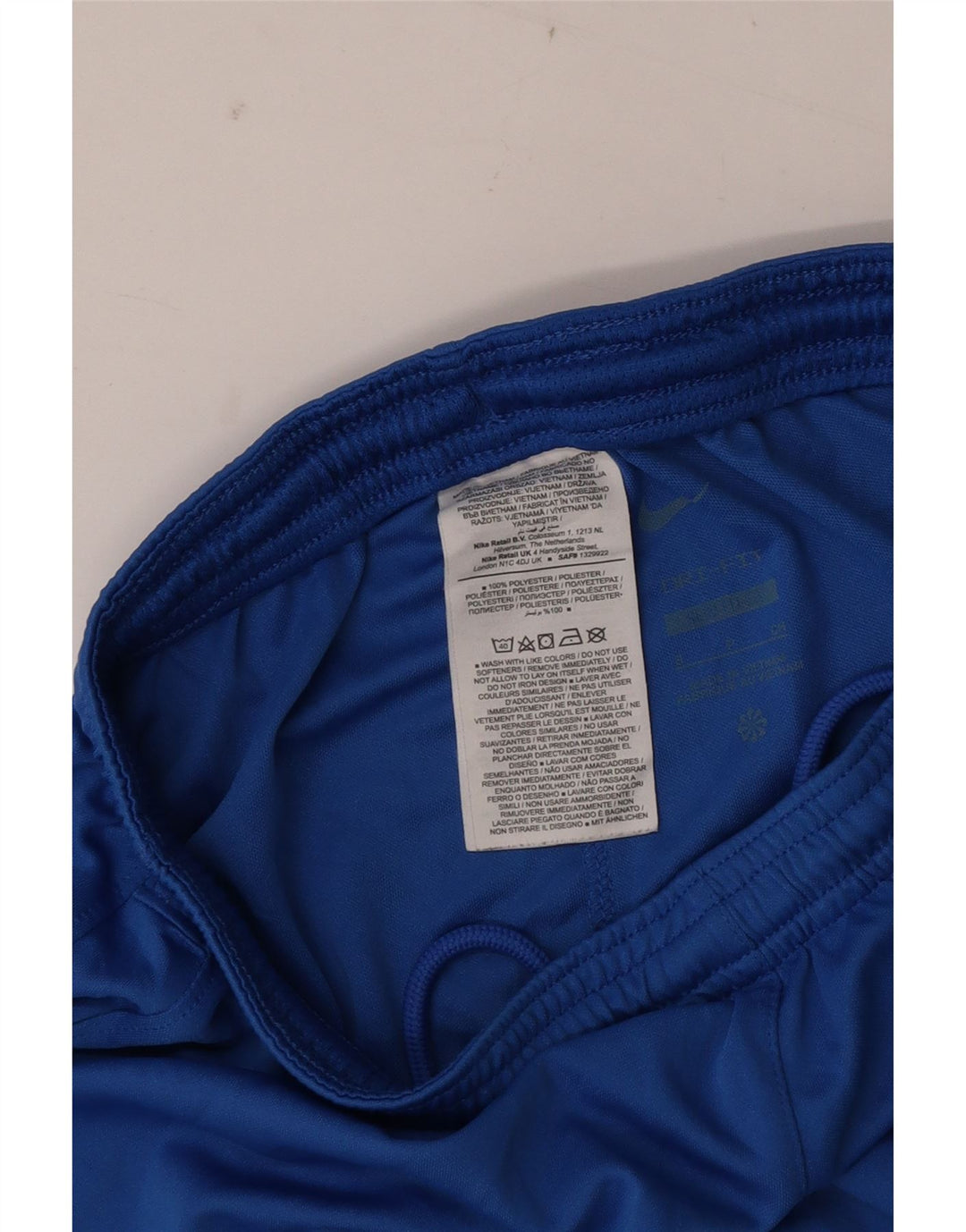 Nike - Pantalones cortos deportivos Dri Fit para hombre, poliéster, color azul pequeño