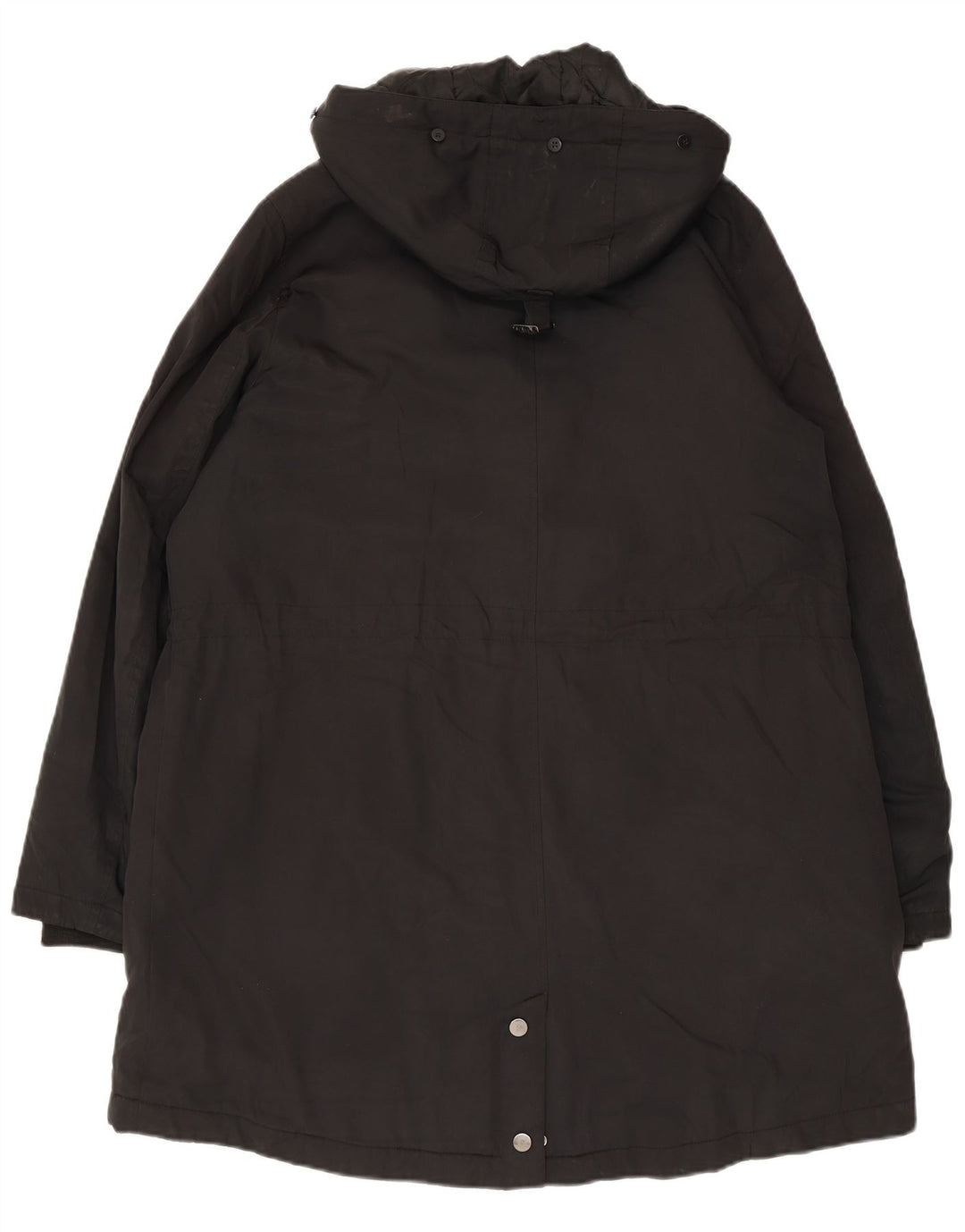 Marks & Spencer Chaqueta Parka con Capucha para Mujer UK 46 Grande Poliéster Negro