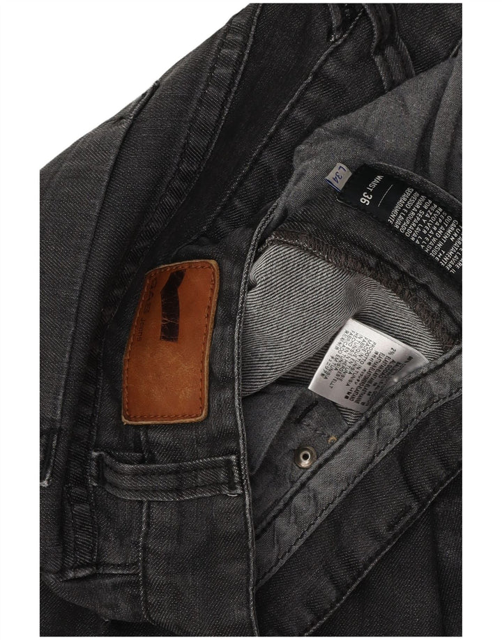 Vaqueros rectos Morris para hombre Gas W36 L30 Algodón gris