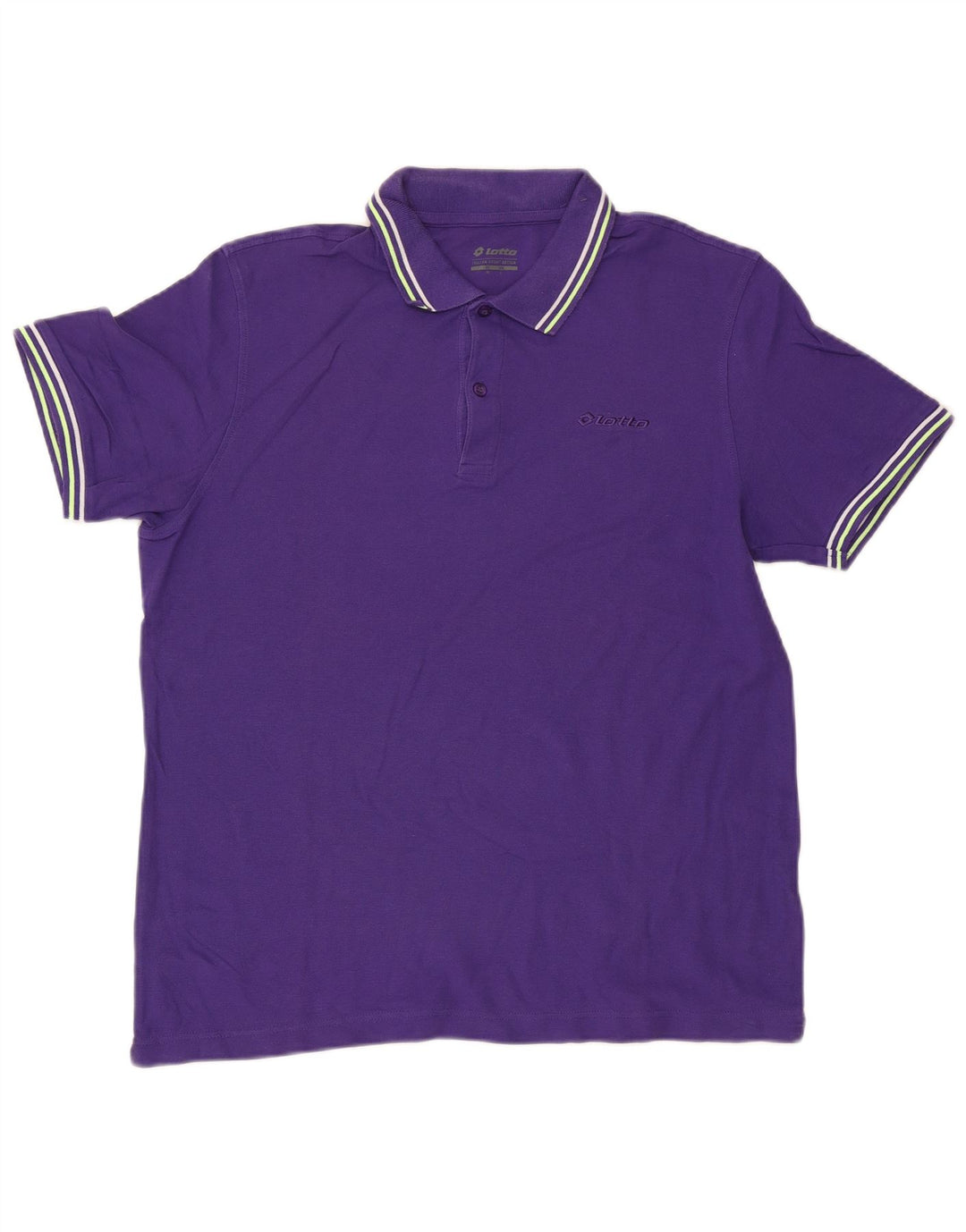 Polo Lotto Hombre Grande Púrpura