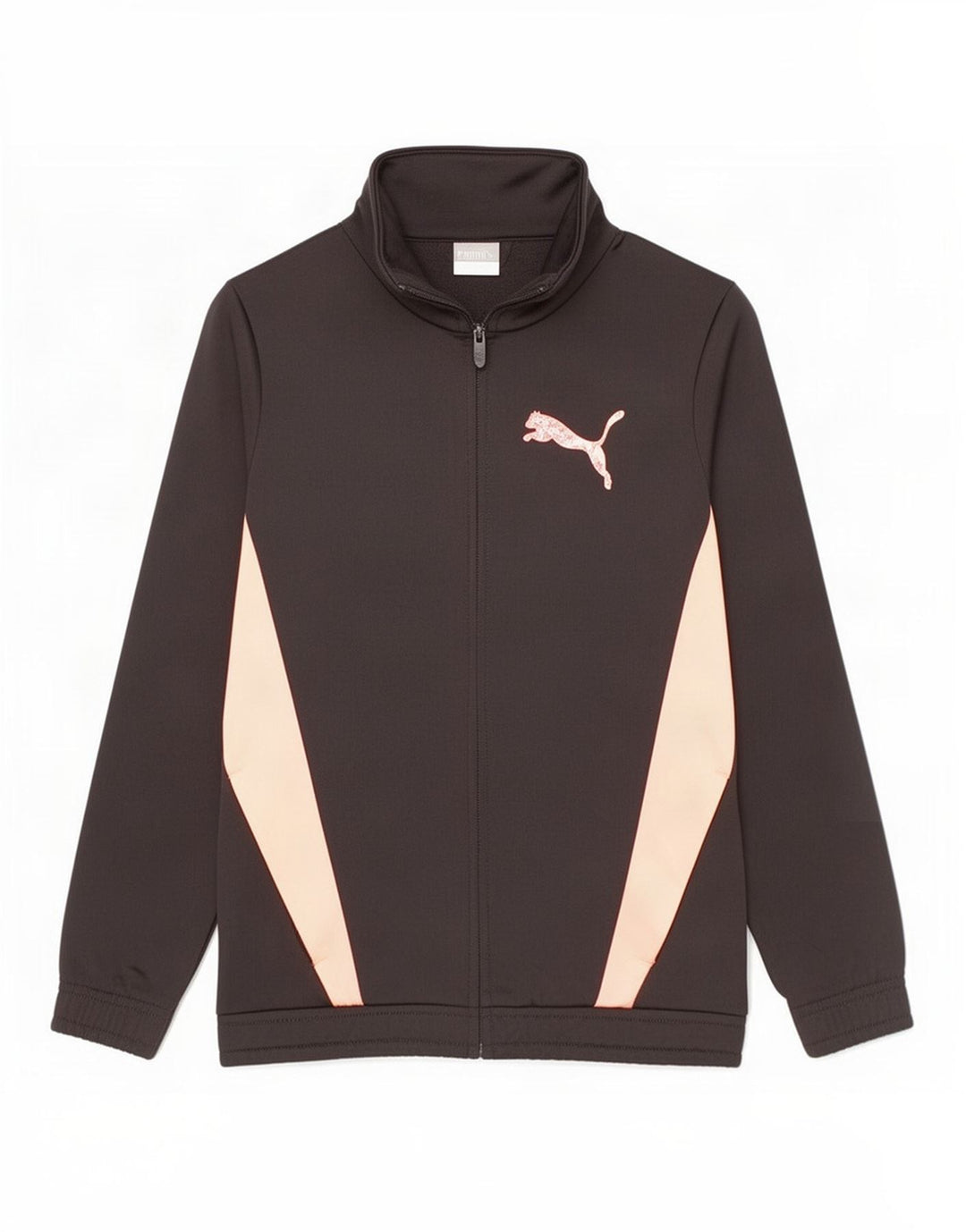 Puma Chaqueta de chándal con gráfico gráfico para niños 9-10 años Bloque de Color Negro