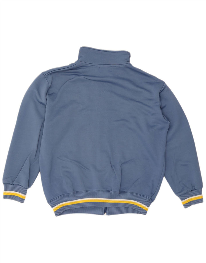 Fred Perry Hombre Chaqueta Superior De Chándal De Algodón Color Block Azul Medio