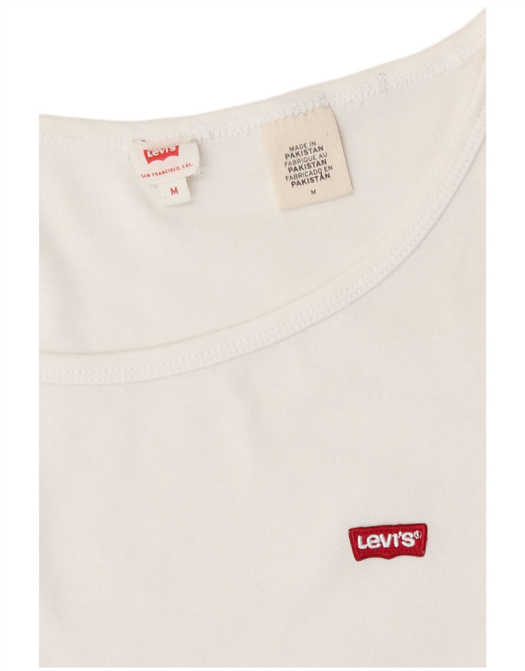Levi's Camiseta para mujer Top UK 12 Medium White