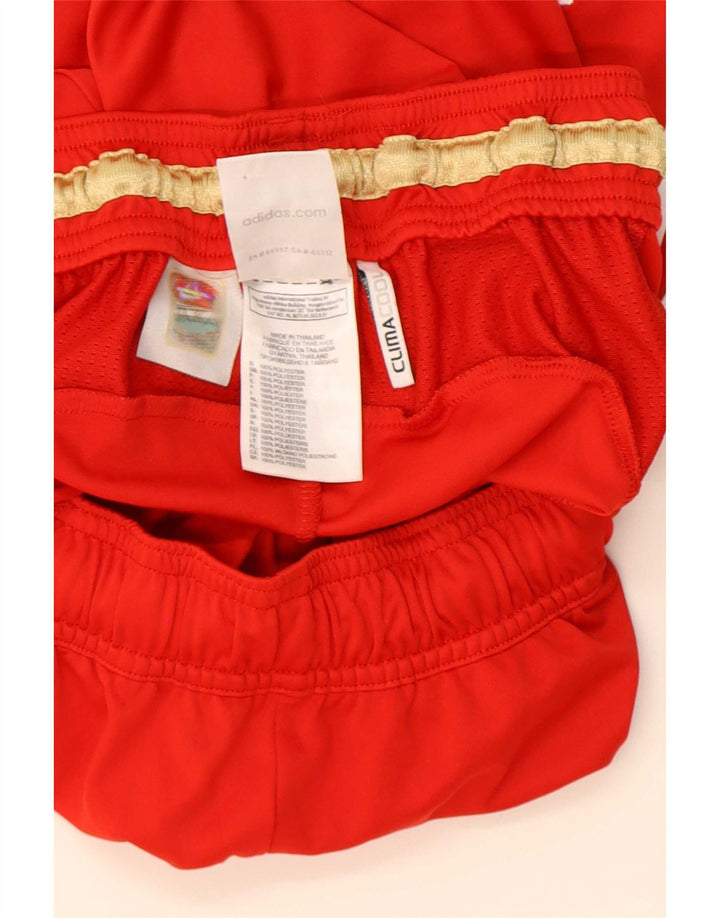 Adidas Mens Liverpool Sport Shorts Pequeño Rojo Poliéster