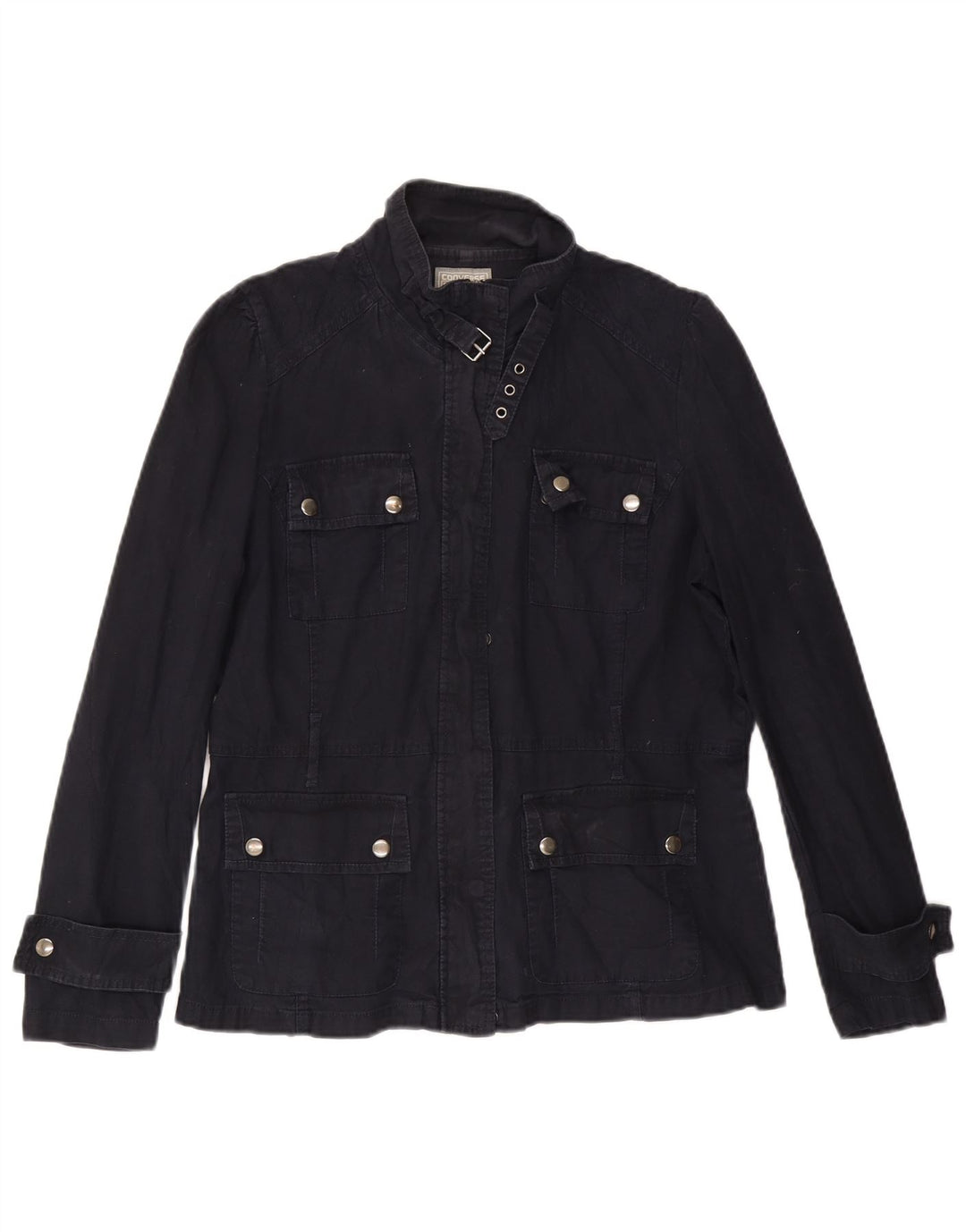 Converse Mujer Utility Jacket UK 16 Grande Azul Marino Algodón