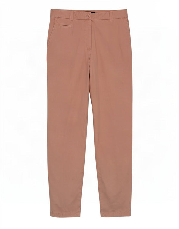 Marks & Spencer Pantalones chinos ajustados para mujer UK 10 Small W27 L30 Algodón rosa