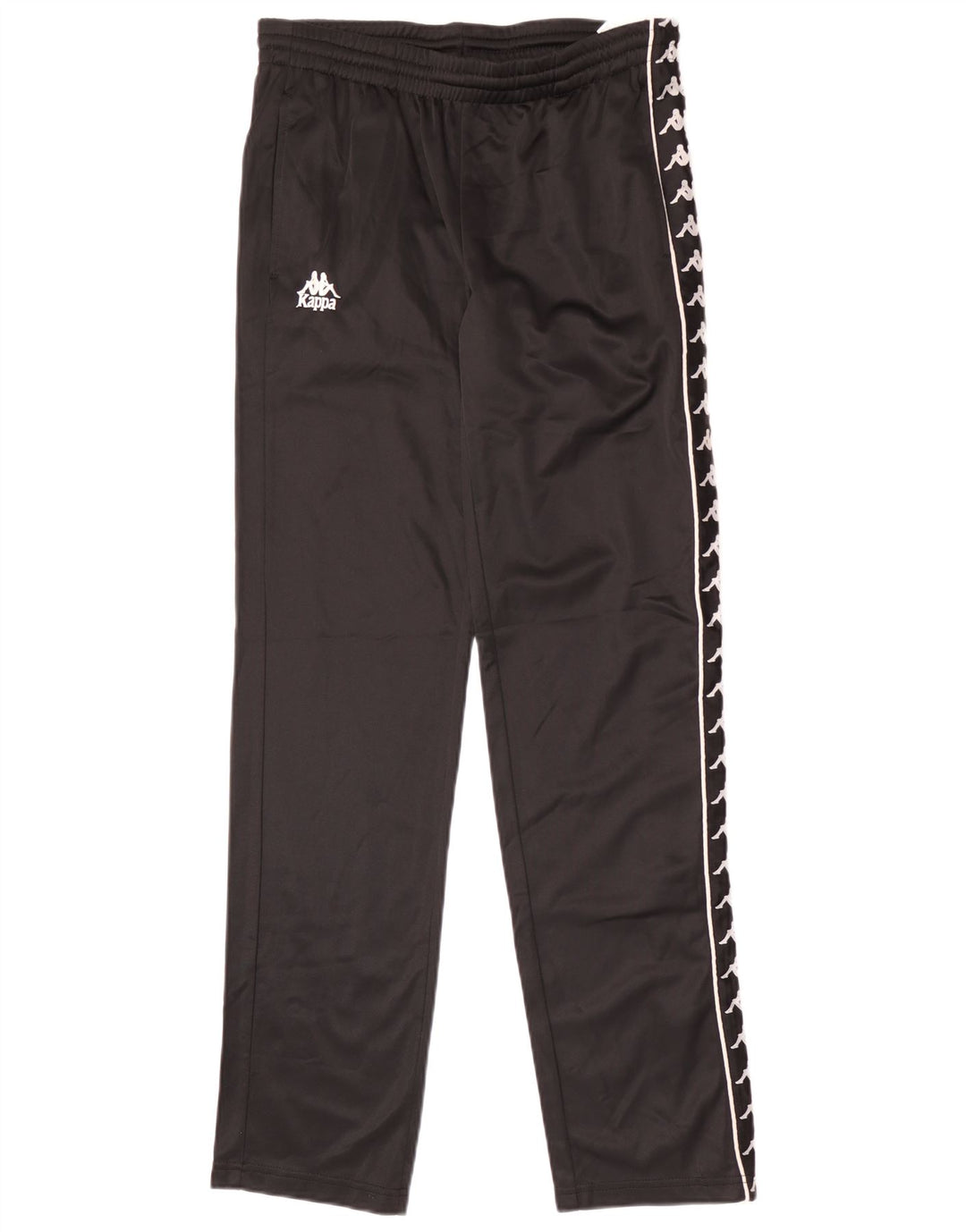 Kappa Hombre Pantalones De Chándal Gráficos Poliéster Negro Mediano
