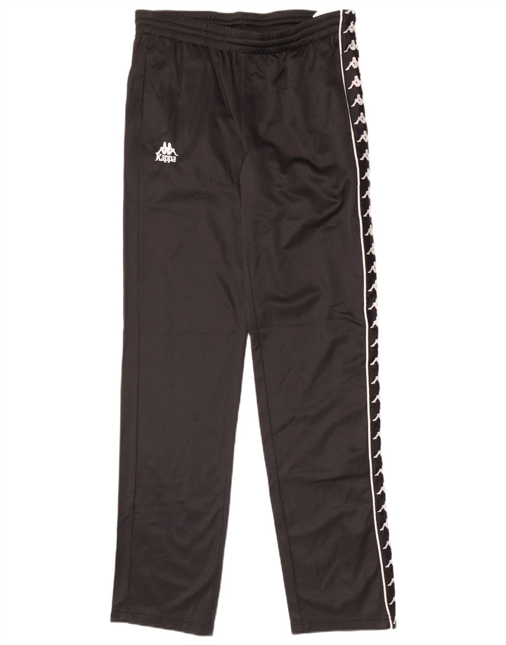 Kappa Hombre Pantalones De Chándal Gráficos Poliéster Negro Mediano