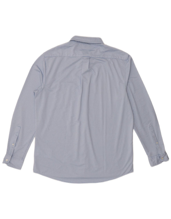 Camisa Musto Hombre Grande Azul Vichy Poliéster