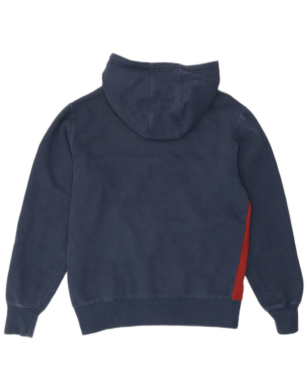Ellesse Hombre Sudadera Con Capucha Jumper Medium Azul Marino Colorblock Algodón
