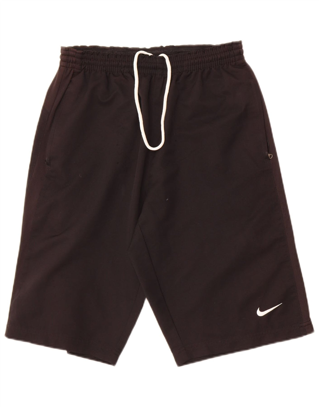 Nike - Pantalones cortos deportivos para hombre, talla pequeña, poliéster negro