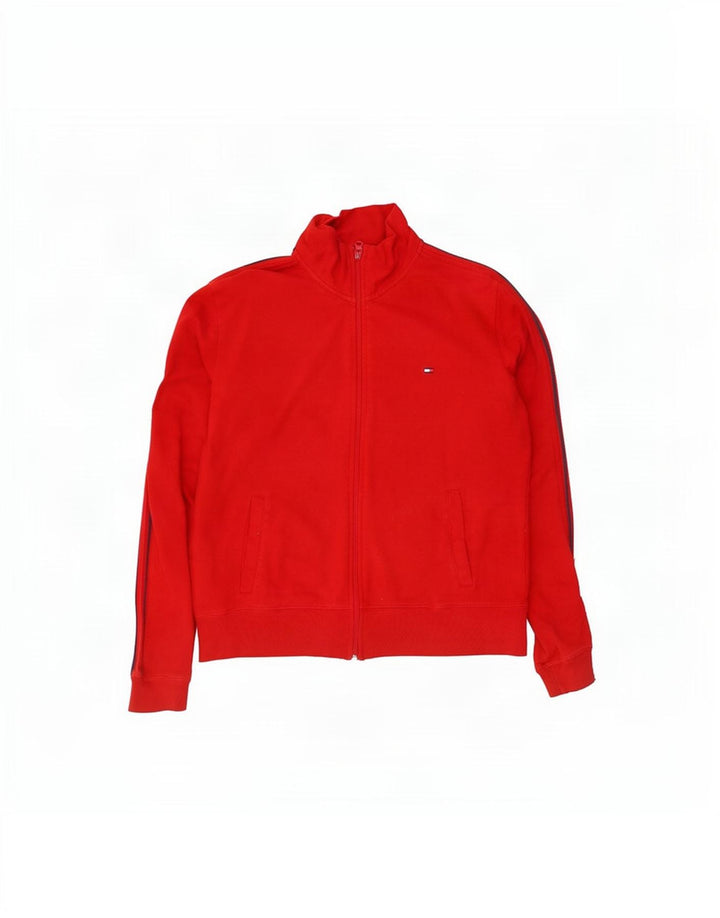 Tommy Hilfiger - Chaqueta de chándal para mujer, talla 40, talla grande, algodón rojo