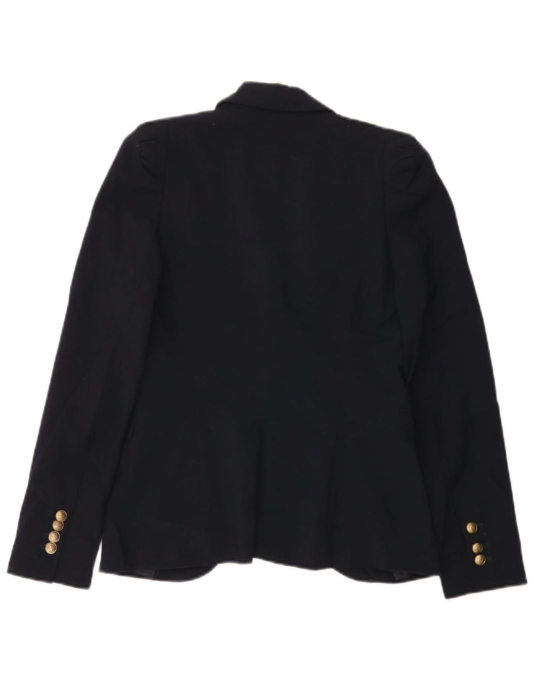 Zara Chaqueta Blazer De 1 Botón Para Mujer UK 6 XS Poliéster Azul Marino