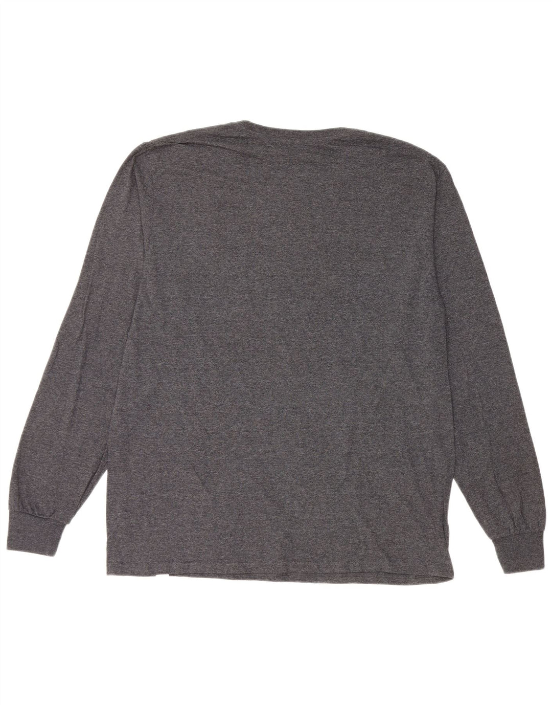 RUSSELL ATHLETIC Camiseta para hombre de manga larga de algodón gris grande