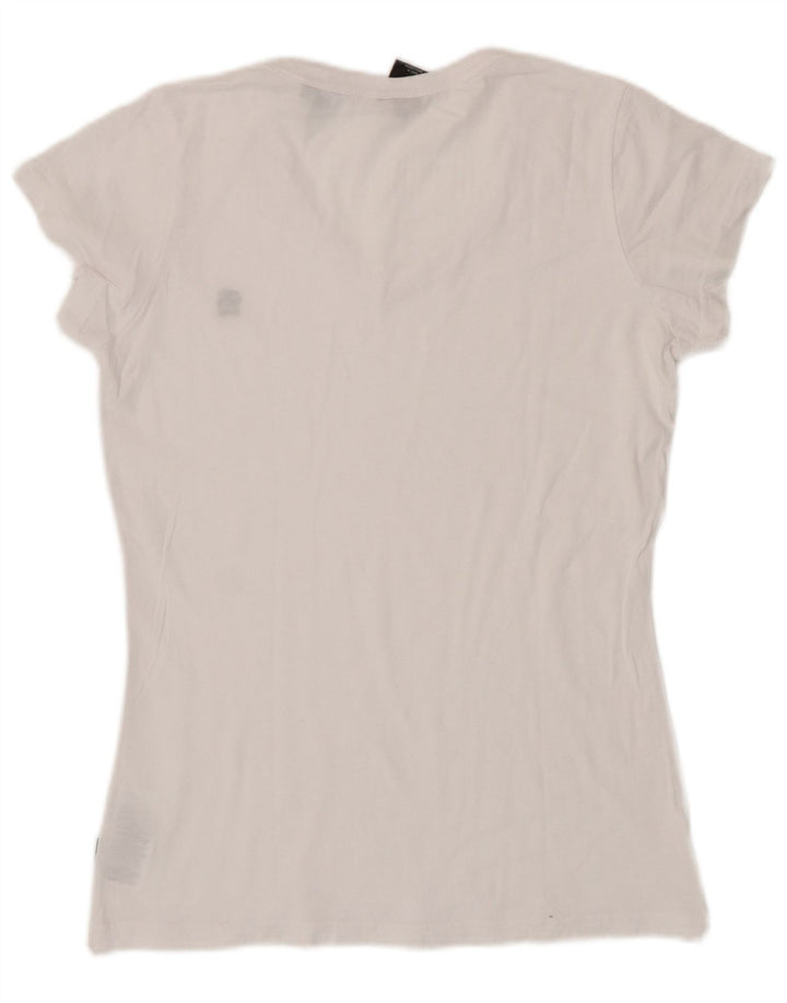 G-Star Camiseta para mujer Top UK 12 Medium White Cotton