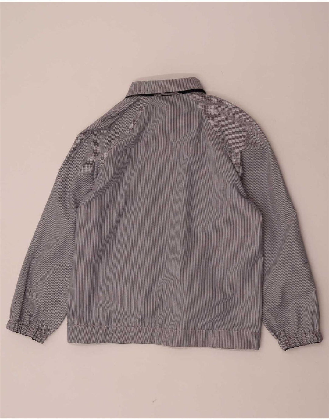 Vintage mujer reversible bomber chaqueta EU 38 medio azul marino poliéster