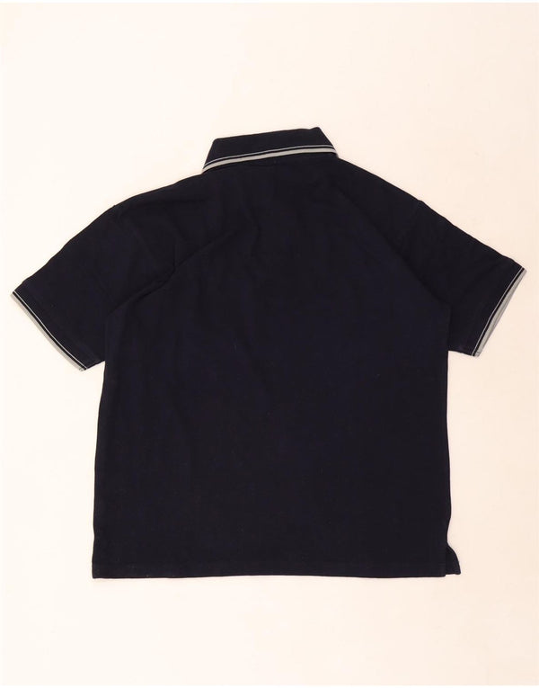 Kappa Polo para hombre de algodón a rayas azul marino grande