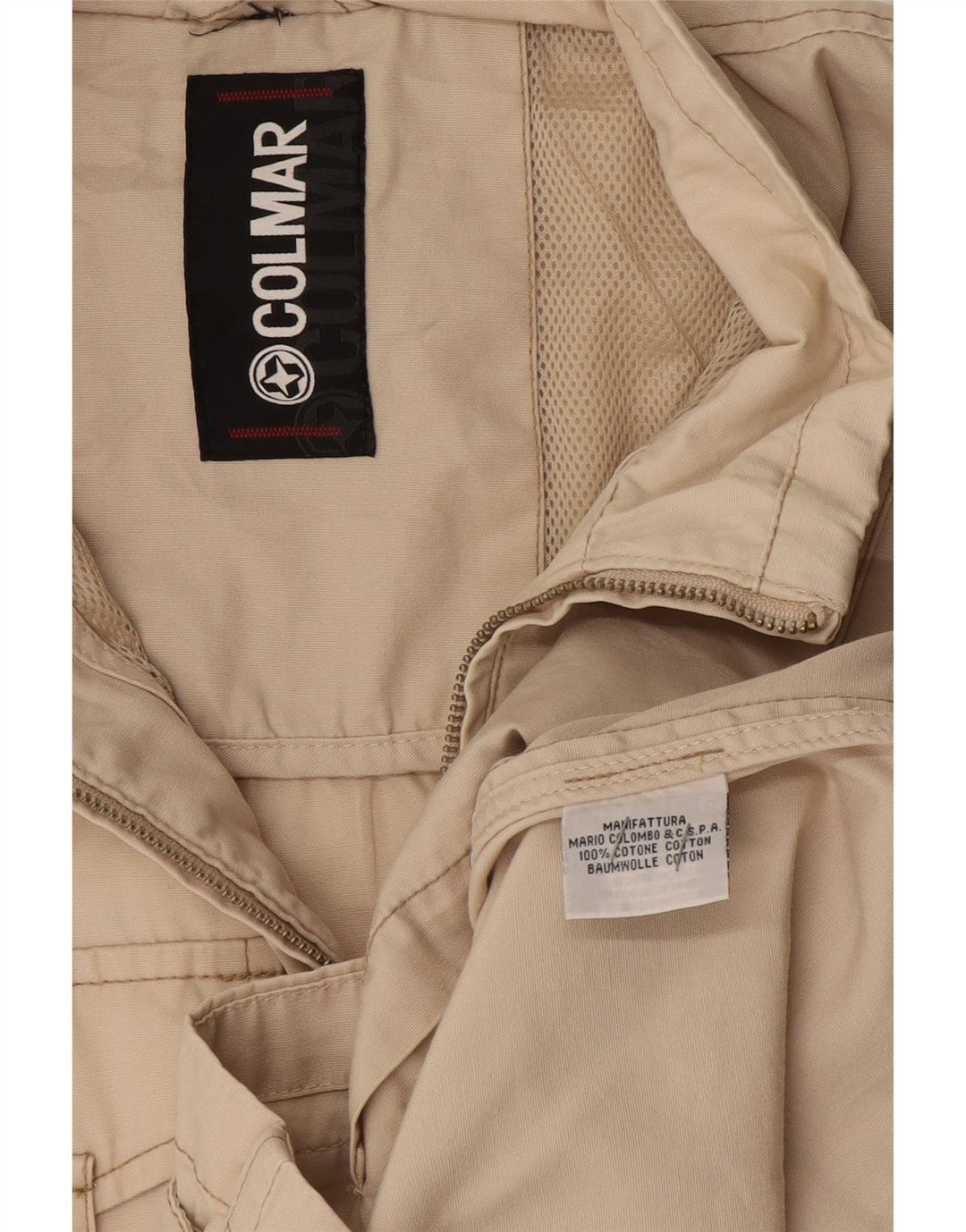 Colmar Mens Utility Gilet UK 42 XL Algodón Beige