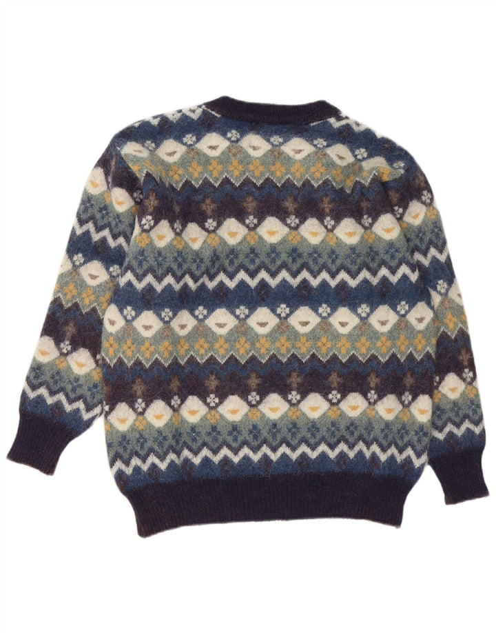 Conte of Florence - Jersey de cuello redondo para hombre, talla mediana, multicolor