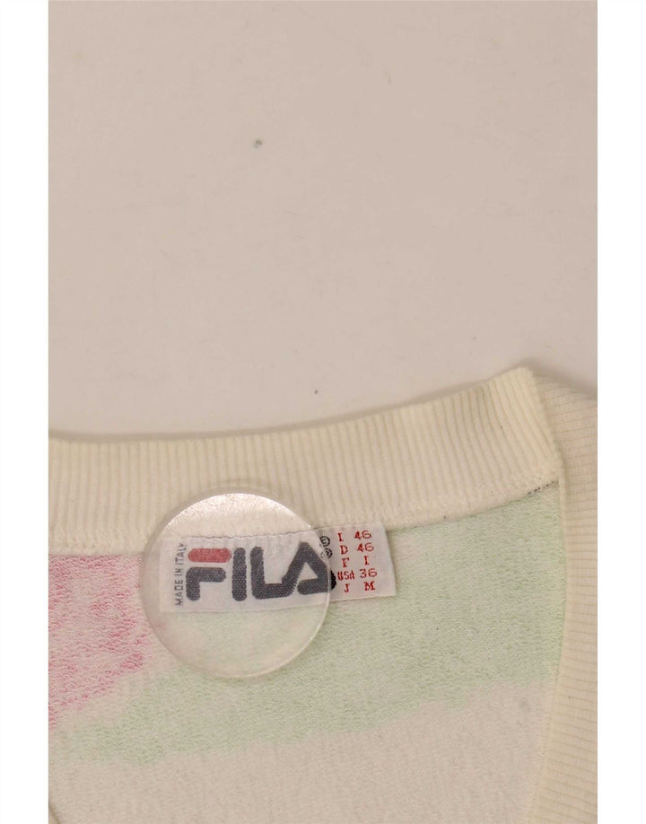 Fila Mujer Chaleco Tank Top IT 46 Grande Blanco