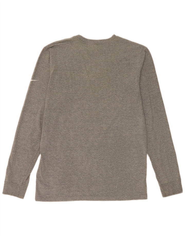Nike Mens Packers Graphic Top manga larga pequeño algodón gris