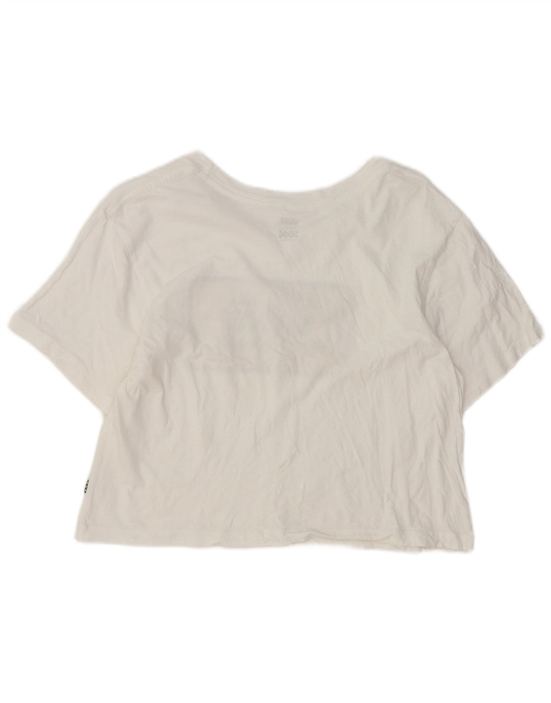 Vans Mujer Crop Graphic Camiseta Top Pequeño Blanco