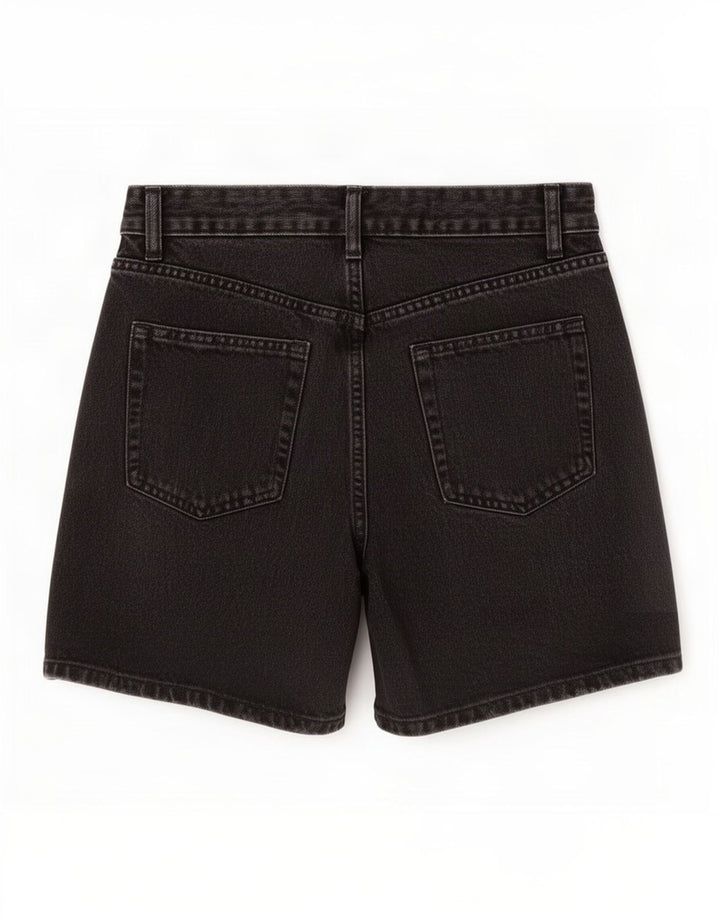 Zara Shorts De Mezclilla Para Mujer EU 38 Small W28 Negro