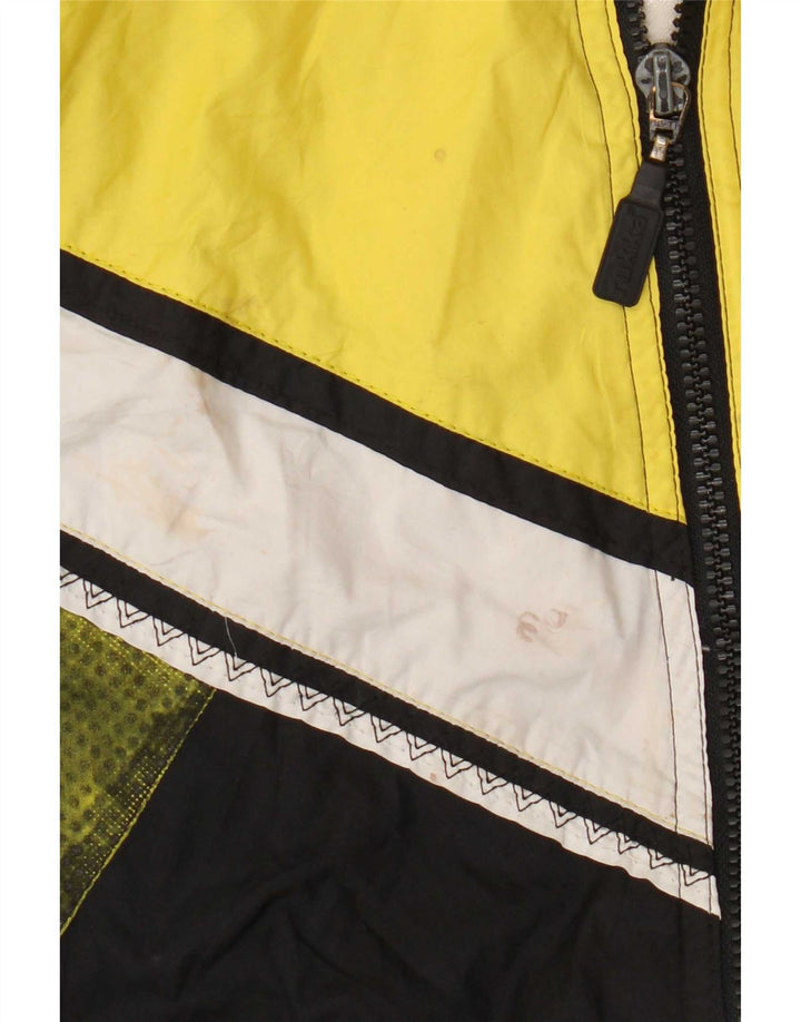 Rukka Hombre Chándal Top Chaqueta Mediano Negro Colorblock