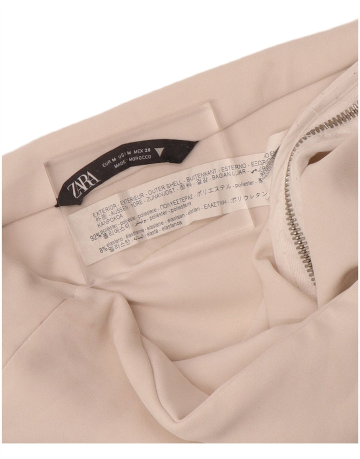 Zara Top corto sin tirantes para mujer UK 42 Poliéster beige medio