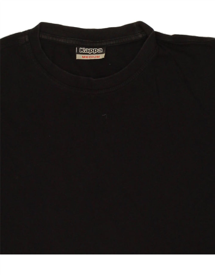 KAPPA Womens T-Shirt Top Medium Black Cotton Vintage Kappa and Second-Hand Kappa from Messina Hembry 