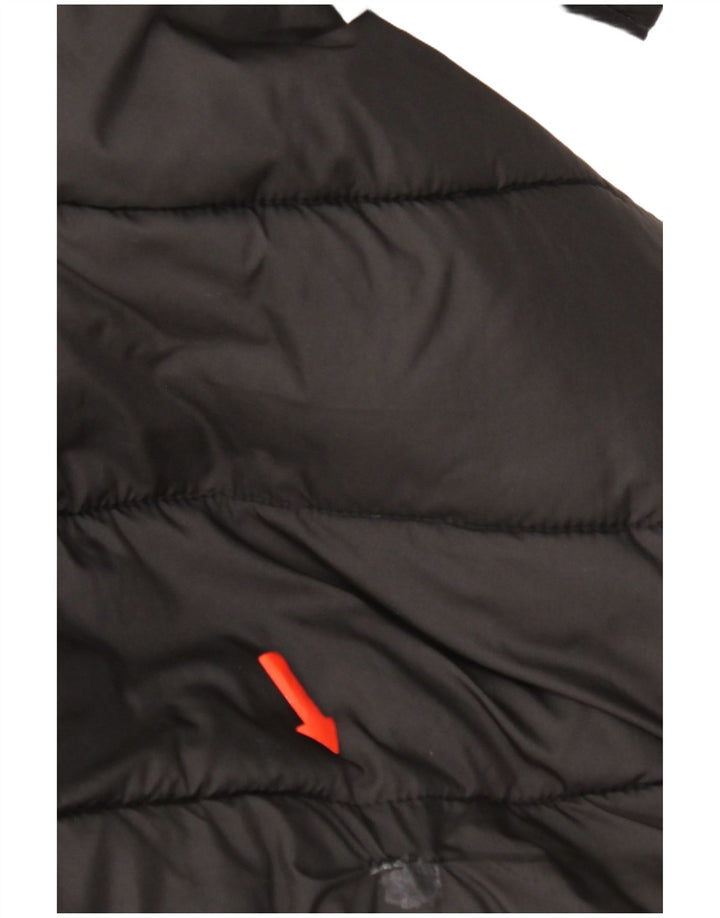 Lotto Chaqueta acolchada con capucha para hombre UK 44 2XL Poliéster negro