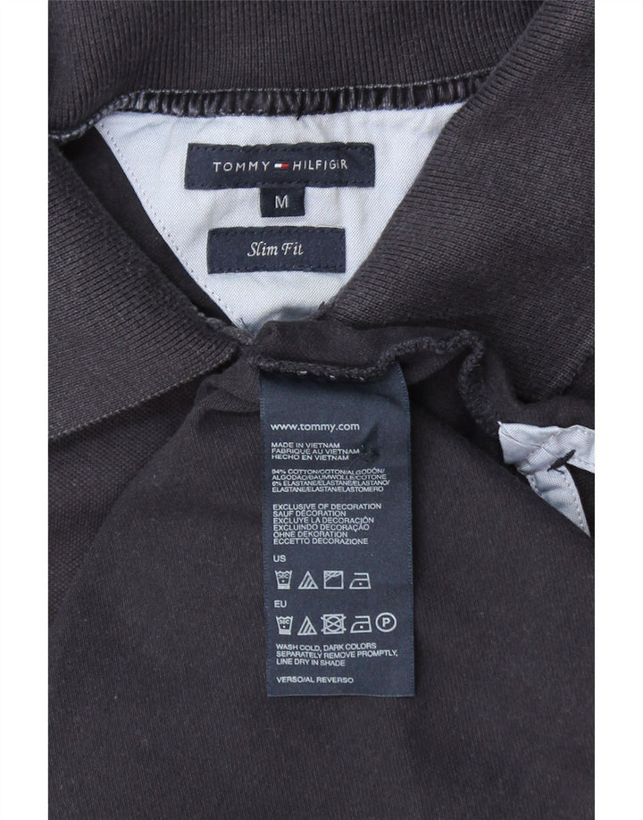 TOMMY HILFIGER Polo ajustado para mujer UK 40 Azul marino mediano