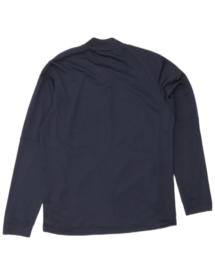 Nike Mens Dri Fit Chándal Top Chaqueta Grande Azul Marino Poliéster Deportes