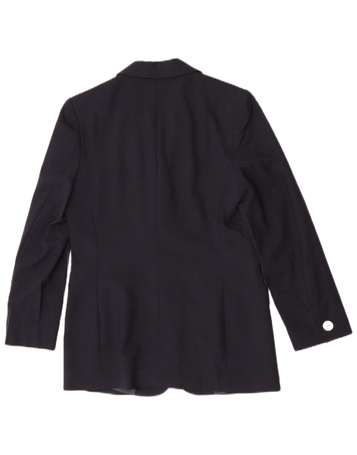 Luisa Spagnoli Chaqueta tipo blazer de 3 botones para mujer IT 44 Azul marino mediano