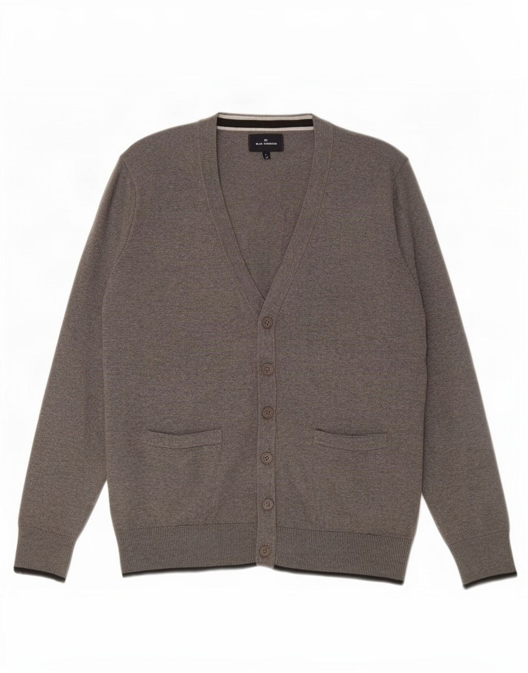 Marks & Spencer Suéter tipo cárdigan azul Harbor para hombre Algodón gris medio
