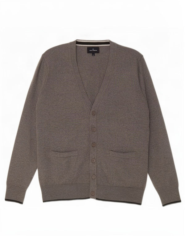 Marks & Spencer Suéter tipo cárdigan azul Harbor para hombre Algodón gris medio