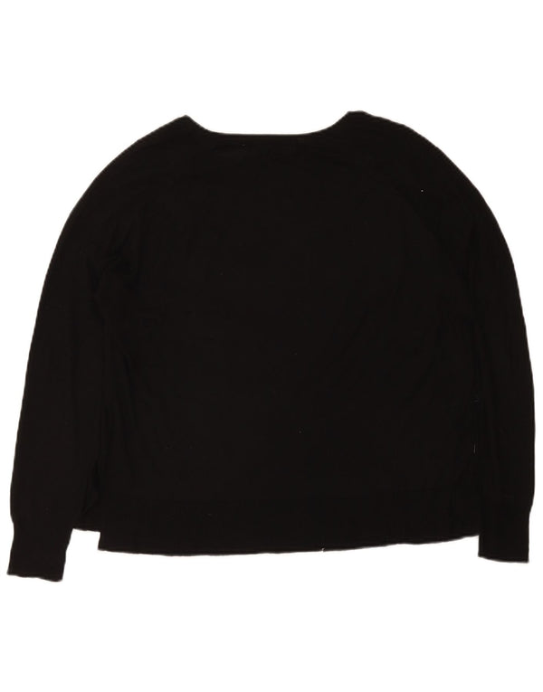 Zara - Jersey con cuello barco para mujer, talla 40, talla M, color negro