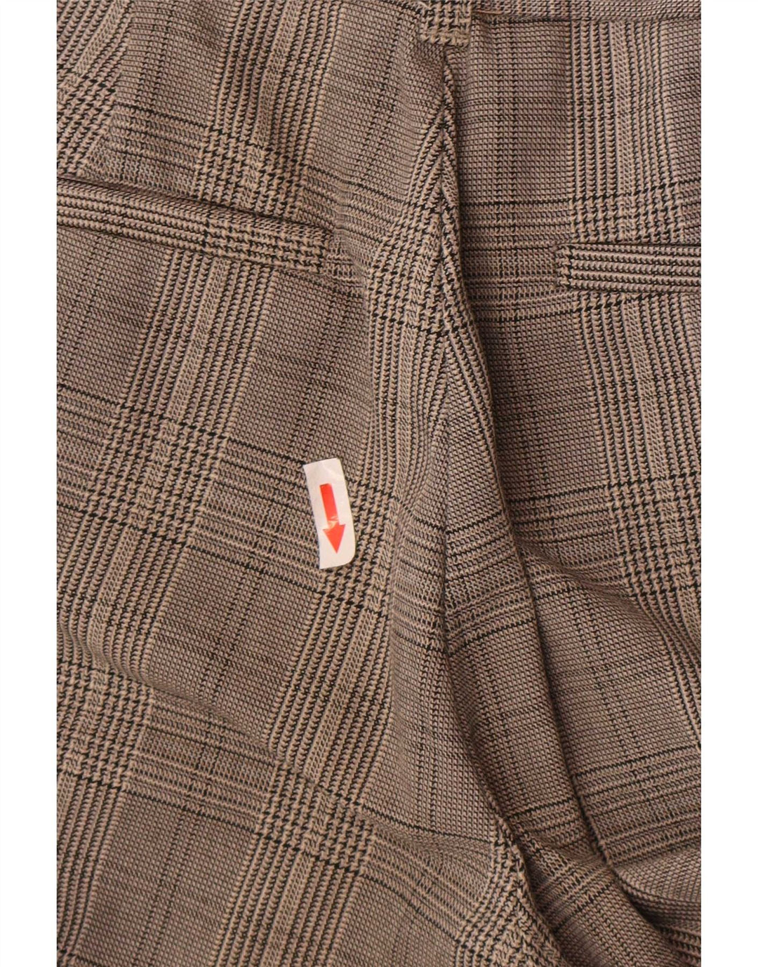 Zara Mujer Pantalones Chinos Slim Small W26 L25 Cuadros Grises