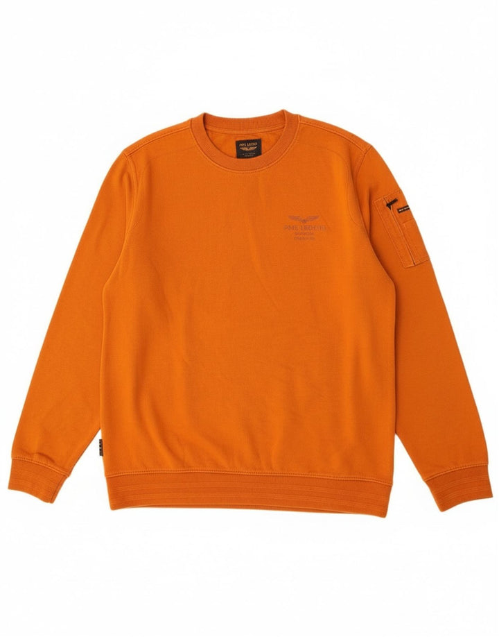 Pme Legend - Sudadera para hombre, talla 2XL, color naranja, algodón